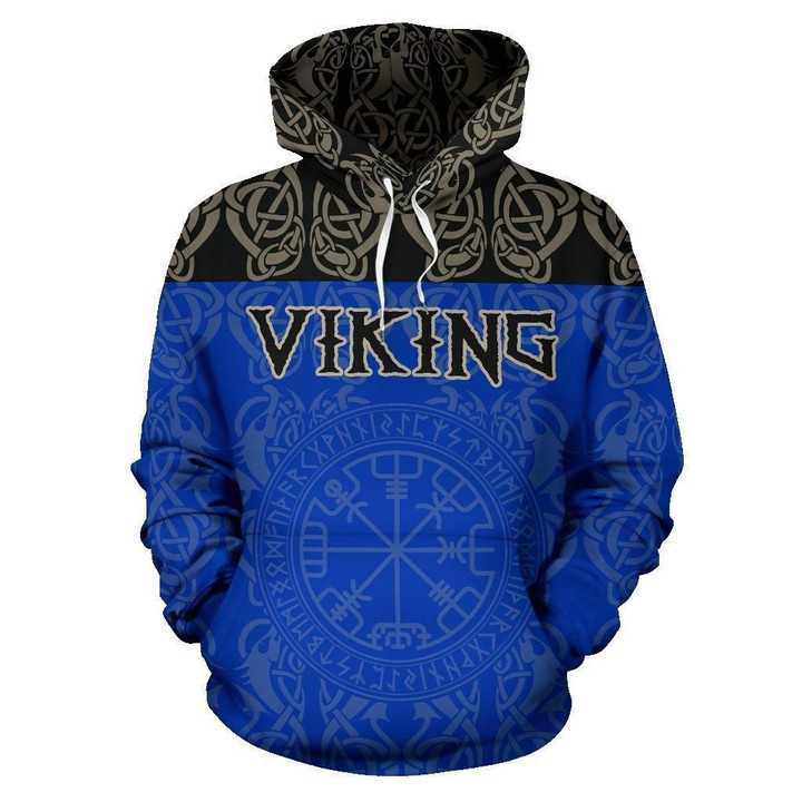 Viking All Over Hoodie - Vegvisir Bn10