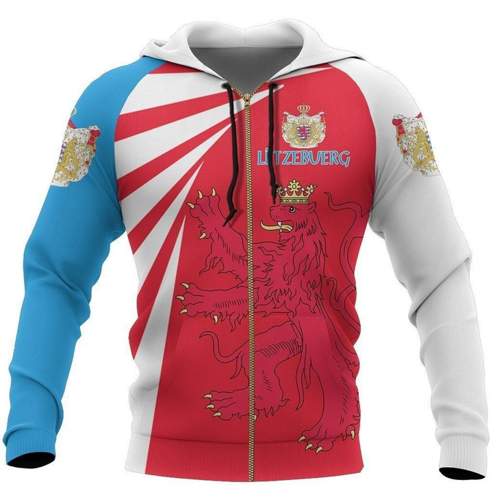 Luxembourg Lion Hoodie Coat Of Arms