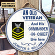 USN Veteran - Personalized Wooden Sign