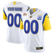 Los Angeles Rams Super Bowl Lvi Vapor Gold Trim Custom Jersey - All Stitched