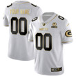 Packers Gold Est 1919 Patch Custom Name & Number Jersey - All Stitched