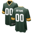Green Bay Packers Custom Green Home Jersey - All Stitched