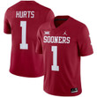 Jalen Hurts Oklahoma Sooners Red Jersey - All Stitched