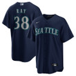 Seattle Mariners Cool Base Jersey - Navy - All Stitched