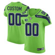 Seattle Seahawks Green Vapor Elite Custom Jersey – All Stitched