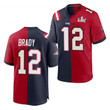 Tom Brady Patriots Buccaneers Split Jersey -All Stitched