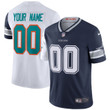 Dallas Cowboys Mix Miami Dolphins Custom Jersey - All Stitched