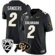 Shedeur Sanders Colorado Buffaloes Black Jersey - All Stitched