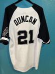 Tim Duncan San Antonio Spurs Baseball Jersey - All Stitched