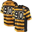 T.J. Watt Pittsburgh Steelers Throwback Bumblebee Jersey - All Stitched