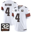 Deshaun Watson Cleveland Browns White Jersey - All Stitched