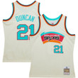 Tim Duncan San Antonio Spurs Cream Jersey - All Stitched