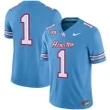 Houston Cougars 2023 Oilers Inspired #1 Team Light Blue Jersey - All Stitched