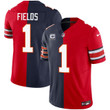 Justin Fields Chicago Bears Ohio State Buckeyes Split Jersey - All Stitched