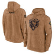Chicago Bears 2023 Salute To Service Brown Hoodie - Printed