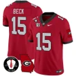Carson Beck Georgia Bulldogs Red Jersey - All Stitched