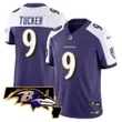 Justin Tucker Baltimore Ravens Maryland Patch Purple Jersey - All Stitched