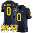 Mike Sainristil Michigan Wolverines Rose Bowl Patch Jersey - All Stitched