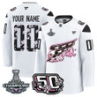 Washington Capitals 50th Anniversary & 2018 Stanley Cup Champions Patch Cherry Blossom Premium Custom Jersey - All Stitched