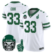 Men's New York Jets 1980s Throwback Limited Jersey - Number 1 Patch