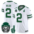 Men's New York Jets 1980s Throwback Limited Jersey - Number 1 Patch