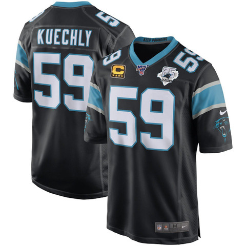 Luke Kuechly Carolina Panthers Black Jersey All Stitched Vgear