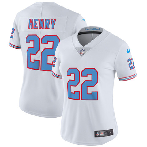 Women's Titans Throwback Limited Vapor Jersey - All Stitched - Vgear