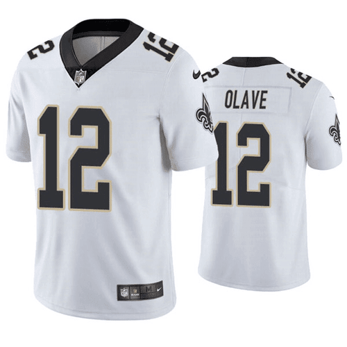 Men's Chris Olave New Orleans Saints White Jersey - All Stitched