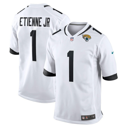 Travis Etienne Jr. White Jacksonville Jaguars Game Jersey - All Stitched