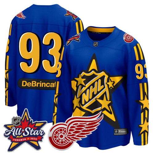 Alex DeBrincat NHL All-Star Blue Jersey - All Stitched