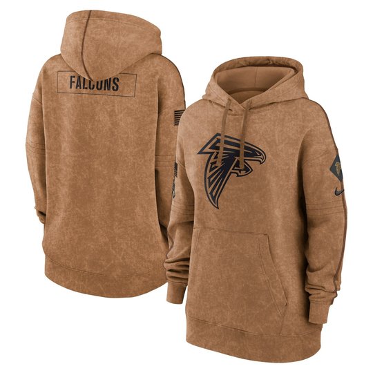 Atlanta Falcons 2023 Salute To Service Brown Hoodie - Printed