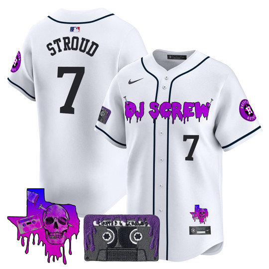 Men's Houston Astros DJ Screw Patch Vapor Premier Limited Jersey V2 - All Stitched