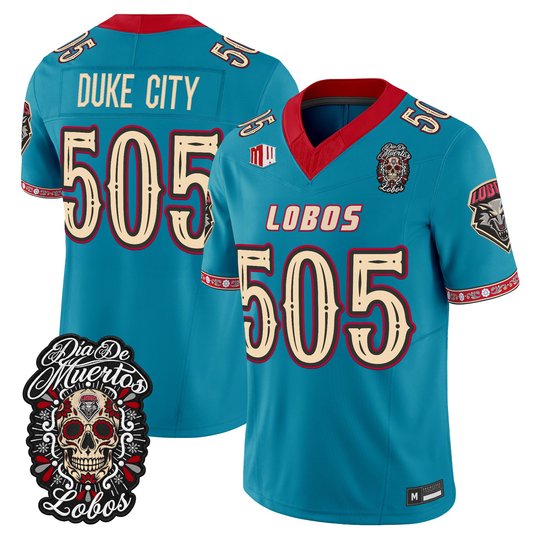 Men's New Mexico Lobos Día de los Muertos Vapor Limited Jersey - All Stitched