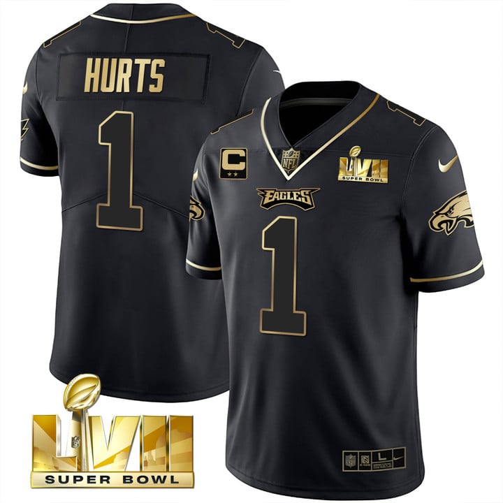 Youth's Eagles Super Bowl Vapor Gold Jersey - All Stitched