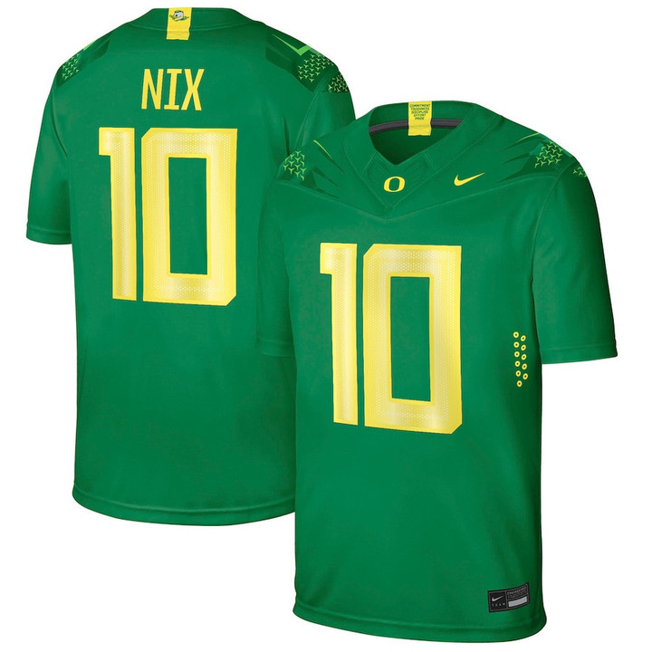 Bo Nix Oregon Ducks Green Jersey - All Stitched