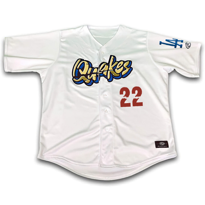Clayton Kershaw Rancho Cucamonga Quakes Jersey - All Stitched