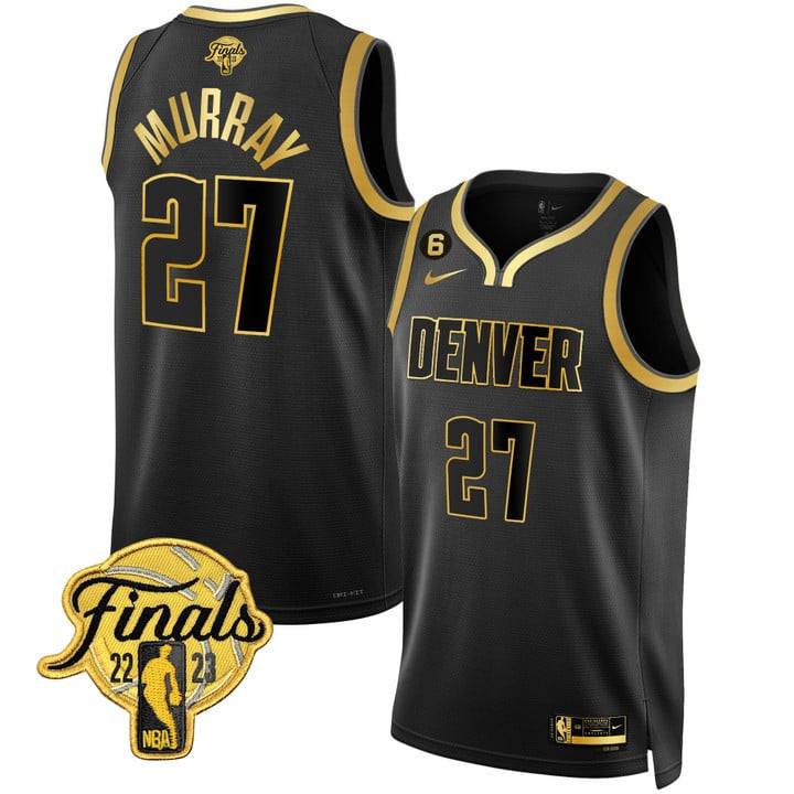 Jamal Murray Denver Nuggets NBA Finals Patch Jersey Collection – All Stitched