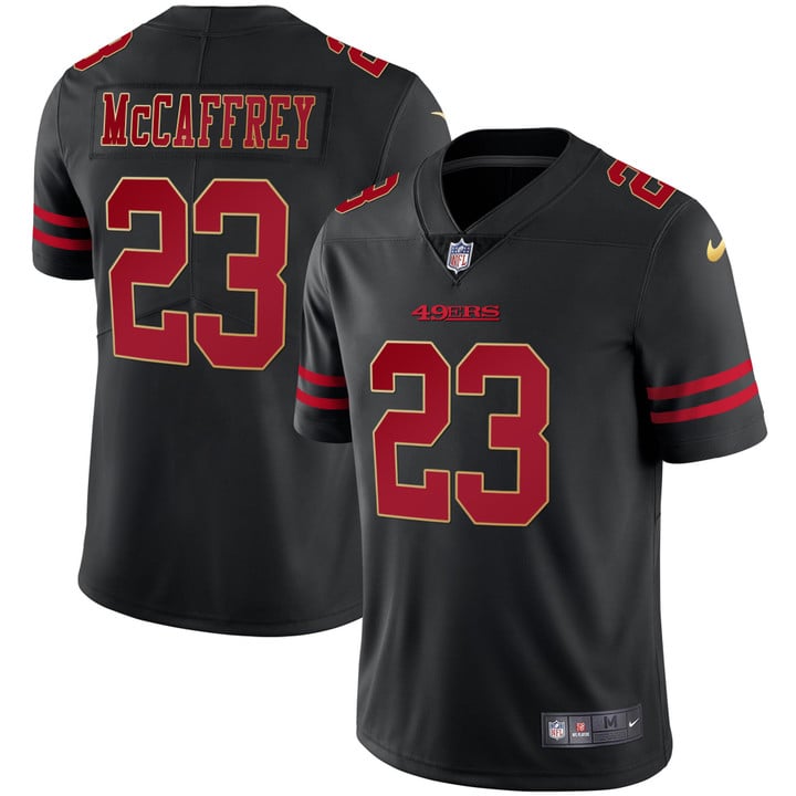 49ers Black Gold Vapor Player Jersey - All Stitched