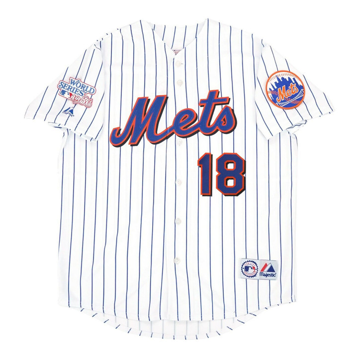 Darryl Strawberry New York Mets 1986 World Series White Jersey - All Stitched