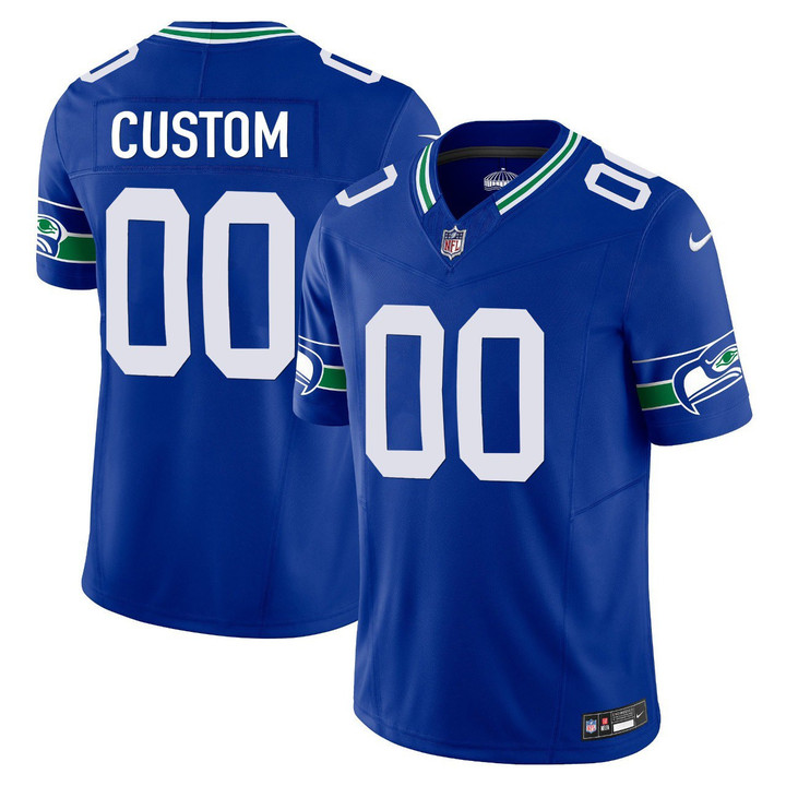 Seattle Seahawks Throwback Custom Jersey – All Stitched