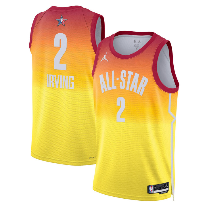 Kyrie Irving All-Star 2023 Orange Jersey - All Stitched