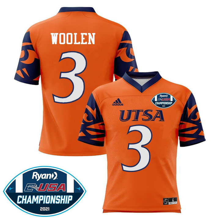 Tariq Woolen UTSA 2021 Champions Orange Jersey - All Stitched