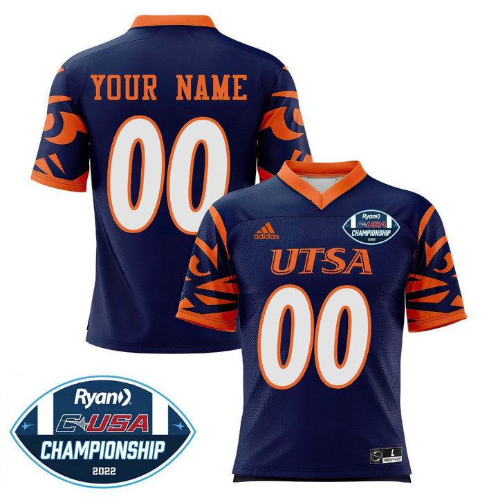 UTSA 2022 Champions Navy Custom Jersey - All Stitched