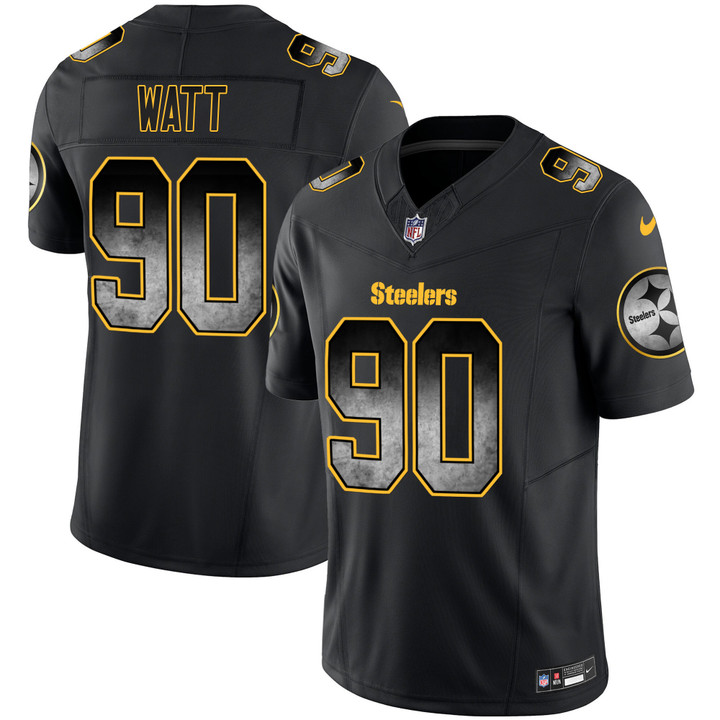 Men's Steelers Arch Smoke Vapor Jersey - All Stitched
