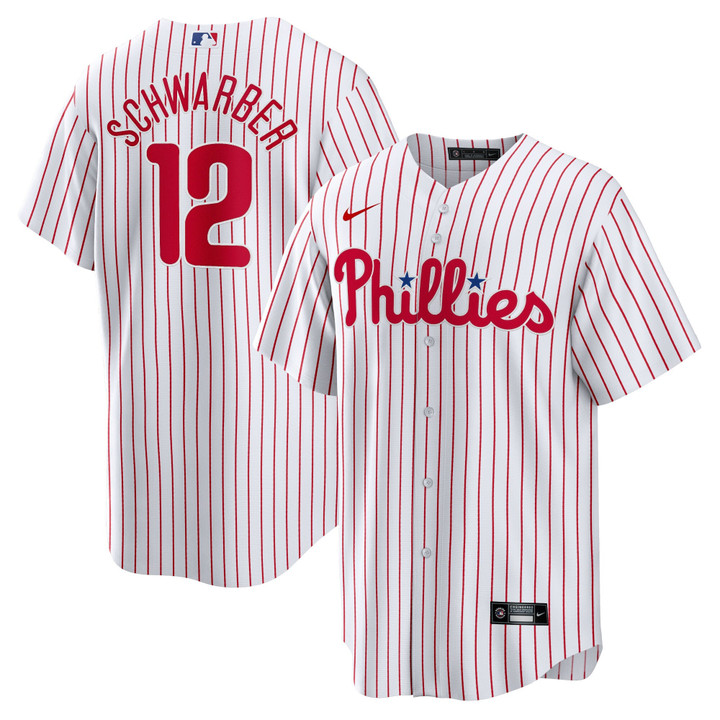 Kyle Schwarber Philadelphia Phillies White Jersey - All Stitched