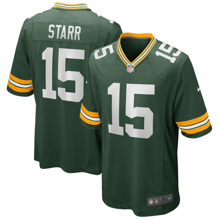 Bart Starr Green Bay Packers Green Jersey - All Stitched