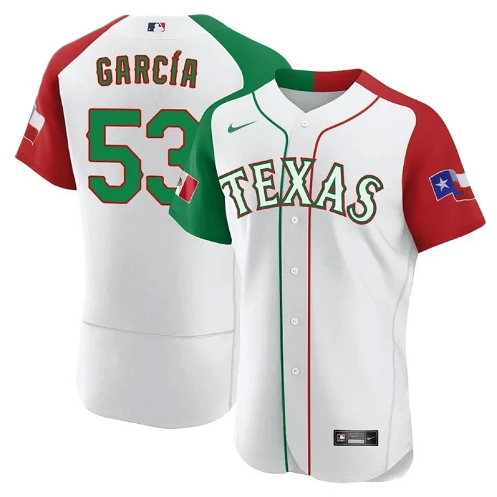 Adolis Garcia Texas Rangers Mexican Jersey - All Stitched