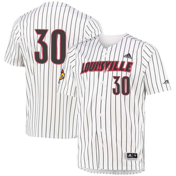 Louisville Cardinals White Baseball Jersey - All Stitched