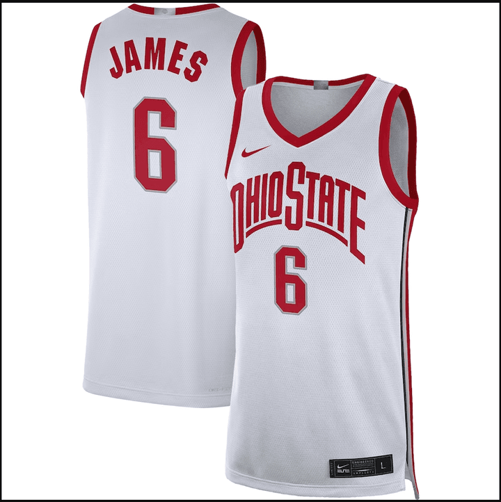 LeBron James Ohio State Buckeyes Limited Basketball Jersey - All-stitched