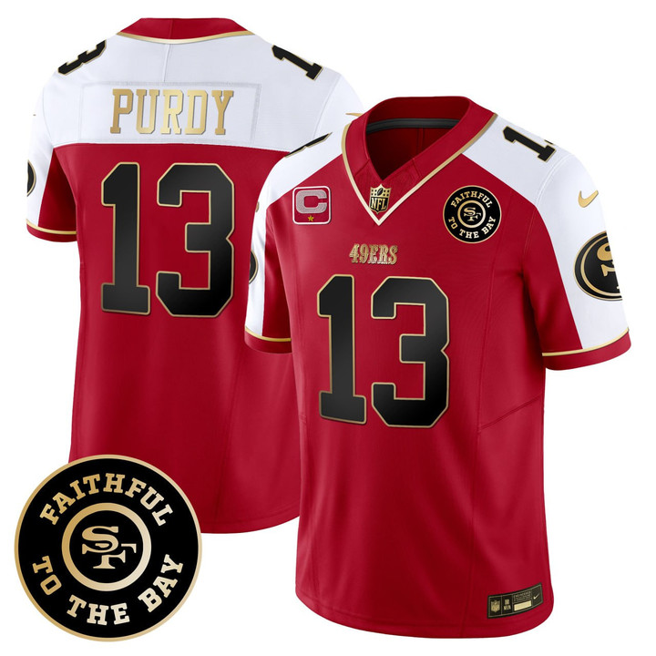 Brock Purdy San Francisco 49ers Red Alternate Jersey - All Stitched